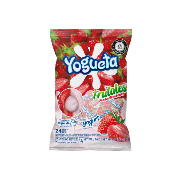 CHUPETA YOGUETA FRESA FRUTALES *24*16