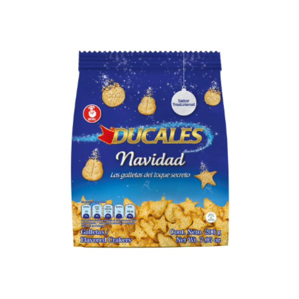 GALLETA DUCALES NAVIDAD NVD 200 GR*12