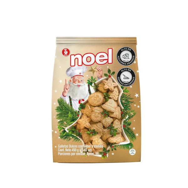 GALLETA NOEL BOLSA AMARILLA 450GR NVD*12