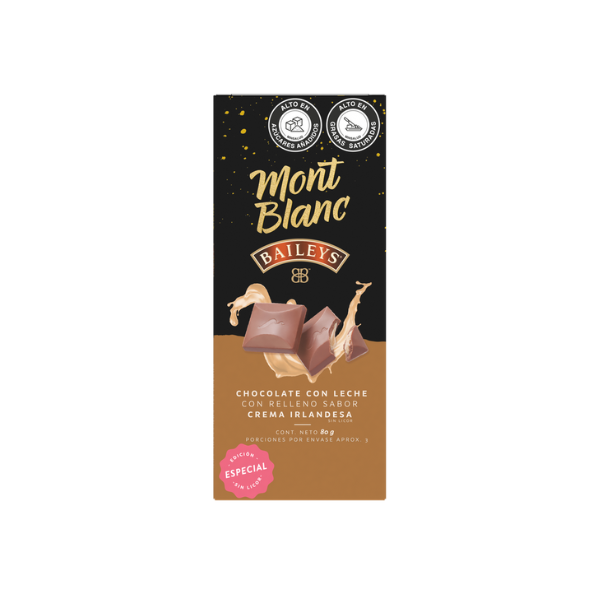 CHOCOLATE MONTBLANC BAILEYS NEGRA 10 UNI*80 GR CJ*40