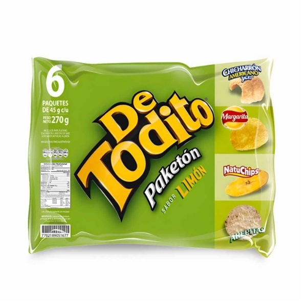 DETODITO LIMON 270GR PAQ*6 CJ*6