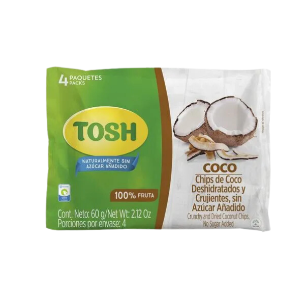 TOSH CHIPS DE FRUTA COCO 60GR