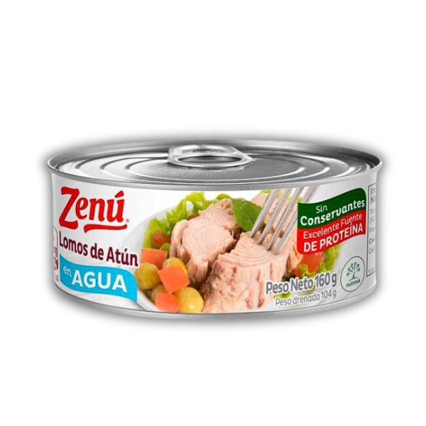 ZENU ATUN LOMOS EN AGUA*160GR CJ*24
