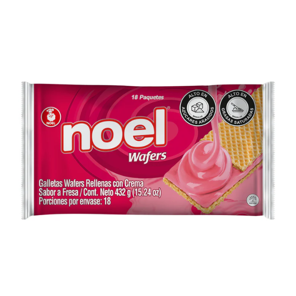 NOEL WAFERS FRESA 18X4 CJ*24