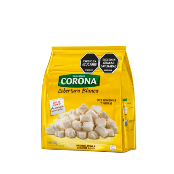 CORONA REPOSTERIA COBERTURA BLANCA BOLSA 500GR CJ*24