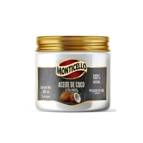 MONTICELLO ACEITE DE COCO 360ML CJ*12