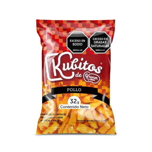 KRUMER KUBITOS POLLO PAQ*12 32GR*20
