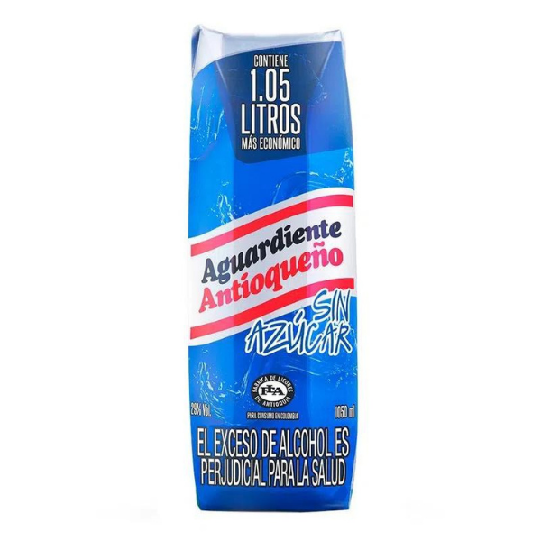 AGUARDIENTE ANTIOQUEÑO AZUL LT 1000*12