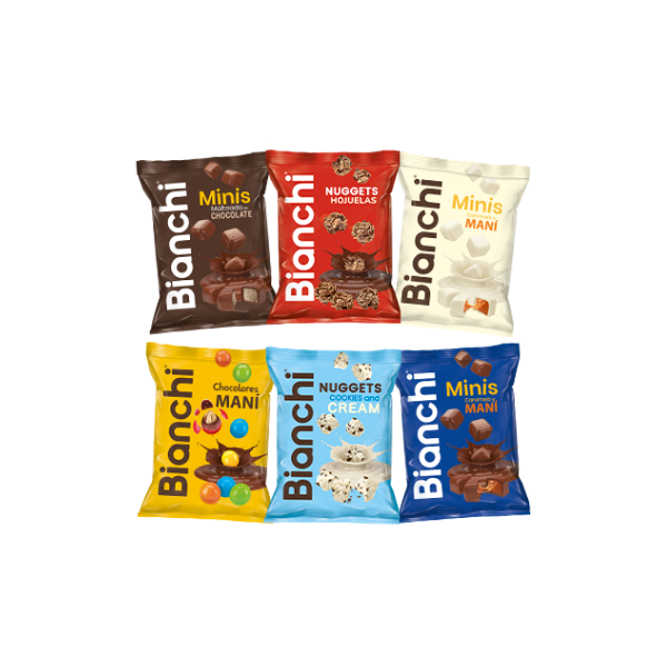 BIANCHI CHOCO SNACKS SURT 60GR *24