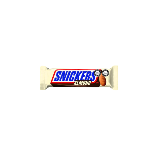 BARRA DE CHOCOLATE SNICKERS ALMENDRA *24 *12