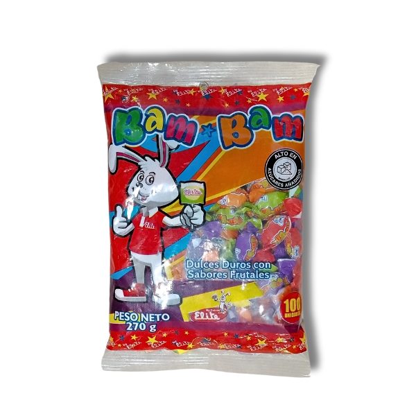 HLL DULCE DURO BAM BAM BOLSA ROJA 270GR CJ*50