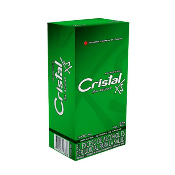 AGUARDIENTE CRISTAL VERDE XS LITRO TETRA