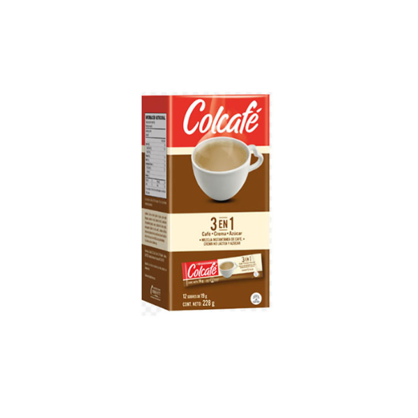 CAFE COLCAFE MAS CREMOSO 3EN1*12 228GR*12