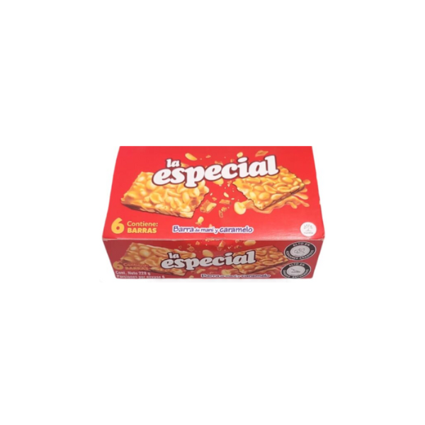 BARRA LA ESPECIAL MANI Y CARAMELO*6 288GR CJ*16