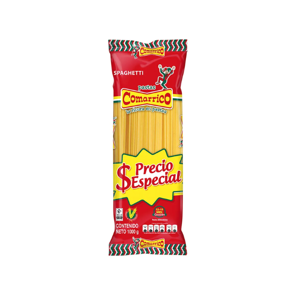 PASTA COMARRICO SPAGHETTI CLASICA 1000GR CJ*6