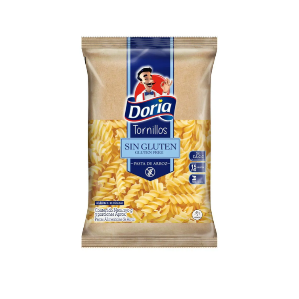 DORIA TORNILLOS SIN GLUTEN 250GR CJ*24