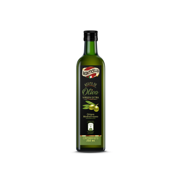 MONTICELLO ACEITE DE OLIVA 250ML CJ*12