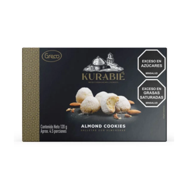 KURABIE GALLETAS CON ALMENDRAS 120GR CJ*24