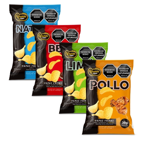KRUMER PAPAS SURTIDAS PAQ*12 30GR*7
