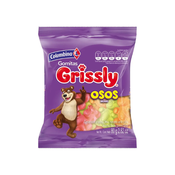 GOMAS GRISSLY OSOS UNIDAD *80GR*24