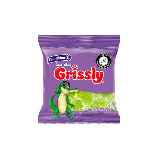 GOMAS GRISSLY SNACKS COCODRILLO UNIDAD 50GR