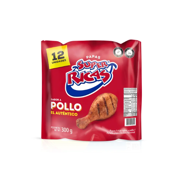 SUPER RICAS POLLO PAQ*12 25GR CJ*7
