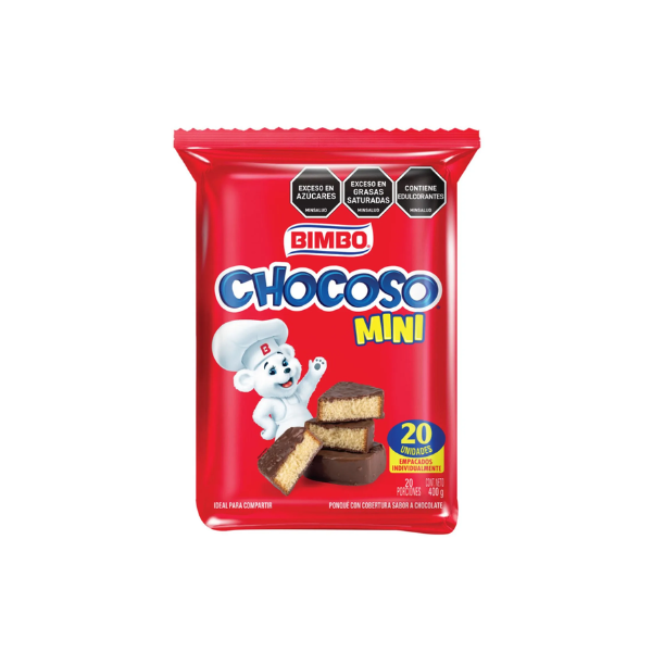 BIMBO MINICHOCOSOS PAQ*20 400GR