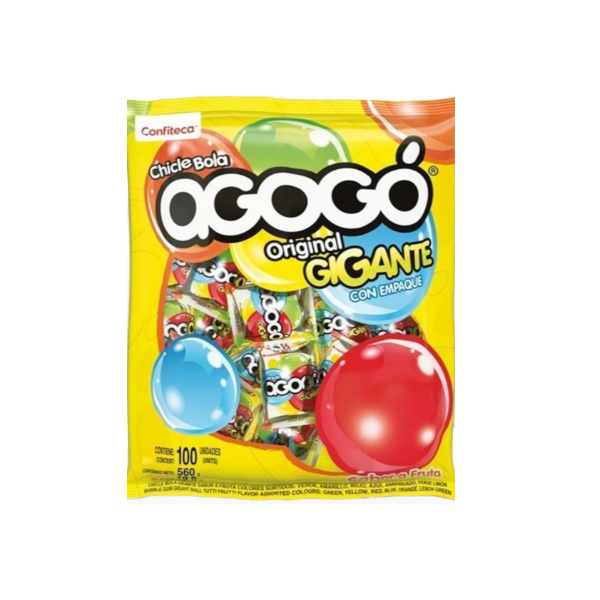 CHICLE AGOGO ORIGINAL GIGANTE BOLSA*100 CJ*30
