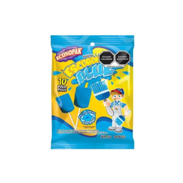 CHUPETA ESCOBON BLUE PEQ*10 CJ*24
