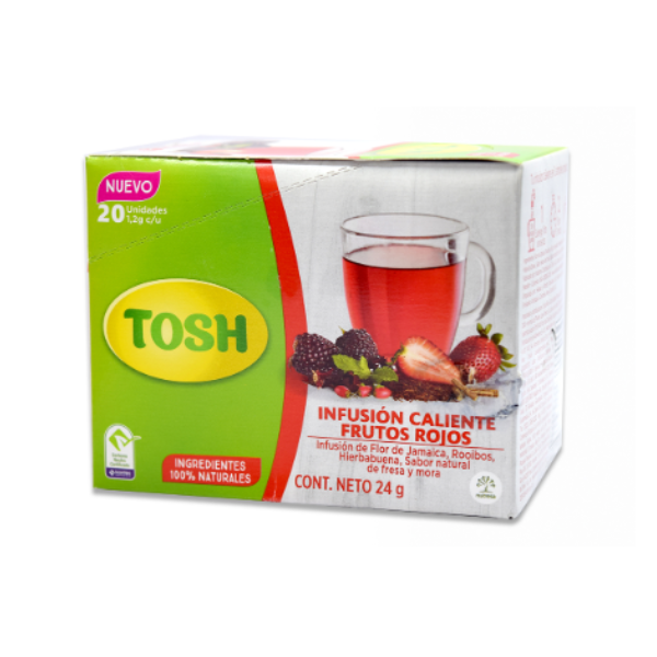 TOSH INFUCION FRUTOS ROJOS*20SOBRES 24GR CJ*20