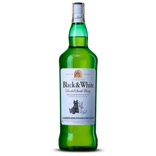 WHISKY BLACK AND WHITE LITRO CJ *12