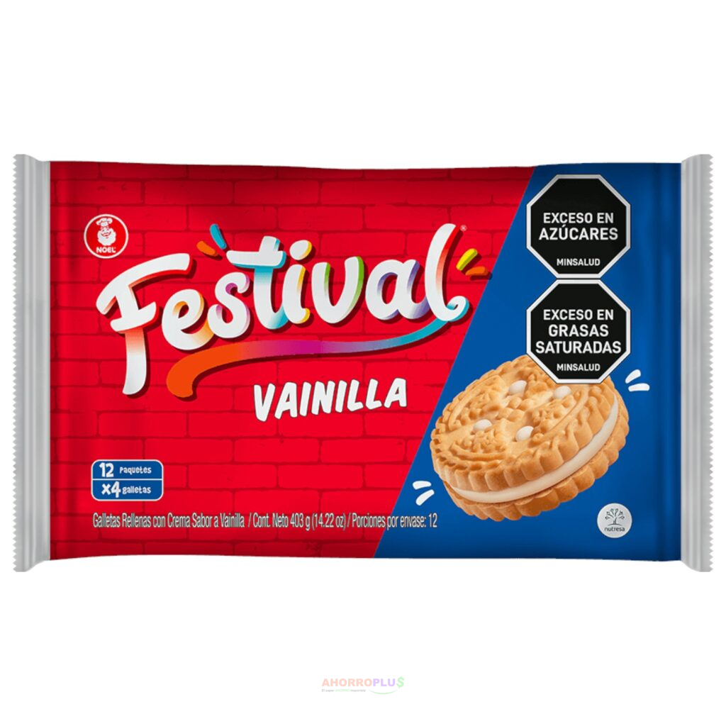 111 GALLETA FESTIVAL*4 S.VAINILLA CJ*24