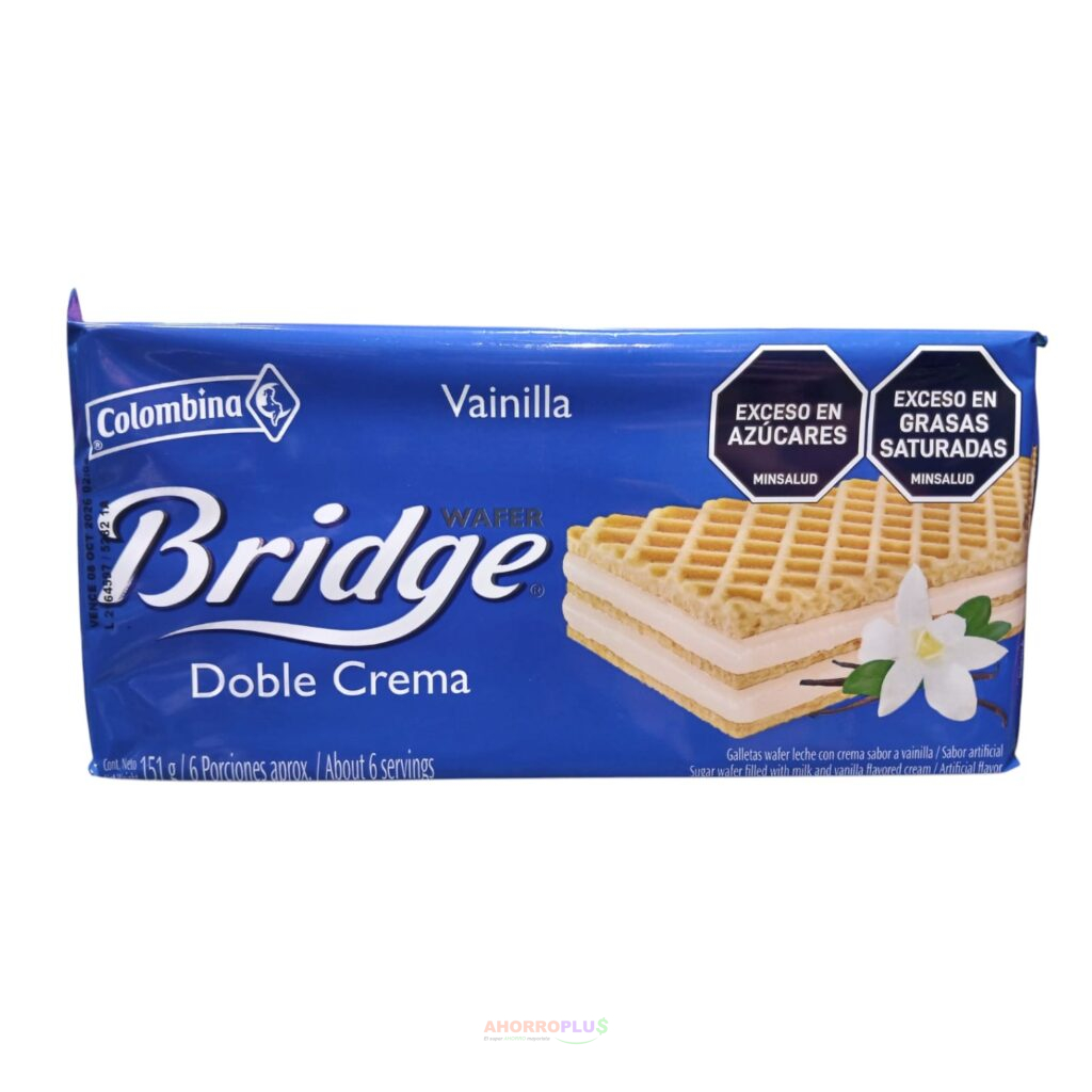 133 GALLETA BRIDGE DOBLE CREMA VAINILLA *24 *151GR