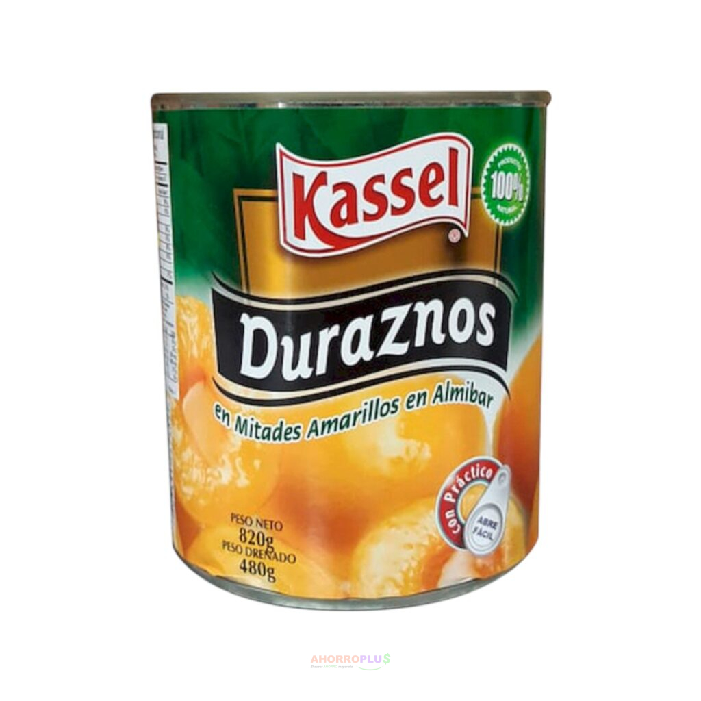 254 NVD DURAZNOS KASSEL EN MITADES LT *820GR *12