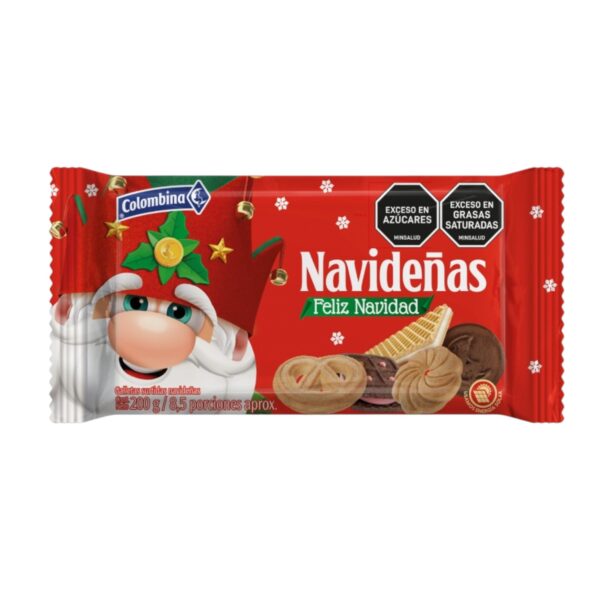 2632 NVD NAVIDEÑAS COLOMBINA HAPPY HOLIDAYS 200GR CJ*24