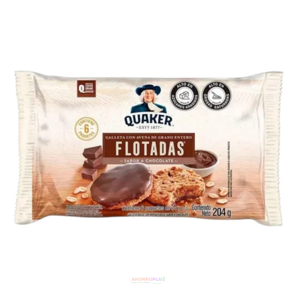 3024 GALLETA DE AVENA CHOCOLATE FLOTADAS*6 204GR