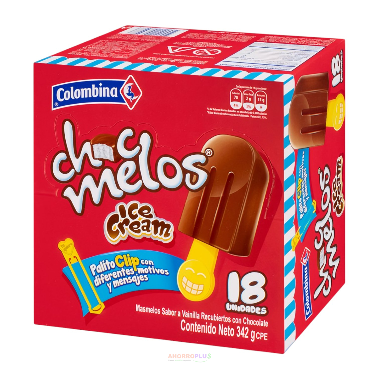 3115 CHOCMELOS ICE CREAM18 342GR18 - Mayorista AhorroPlus 3115 CHOCMELOS ICE CREAM*18 342GR*18