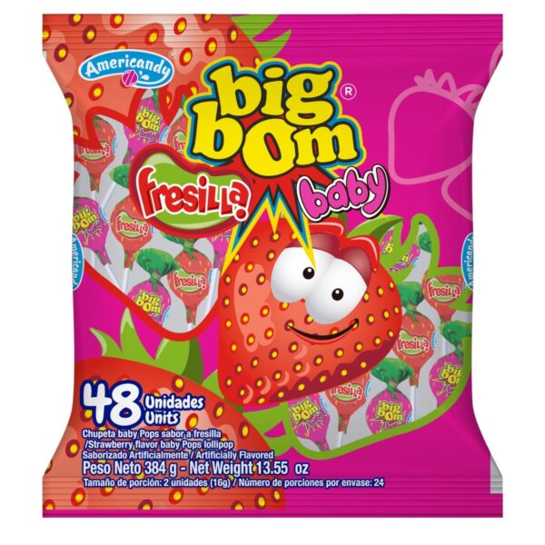 3185 CHUPETA BIG BOM FRESILLAS*48GR CJ*16