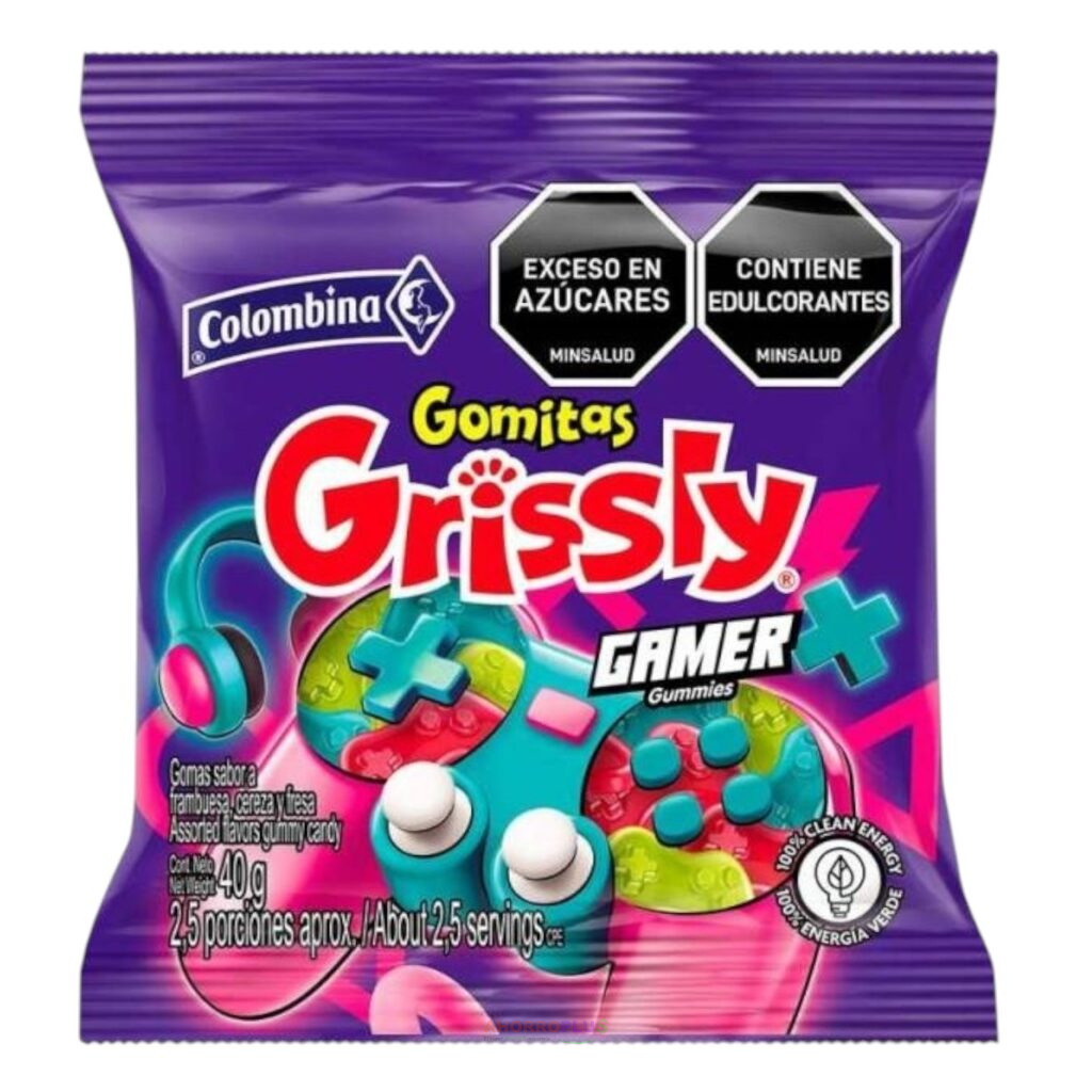 3221 GOMITA GRISSLY GAMER 40GR CJ24   Mayorista AhorroPlus