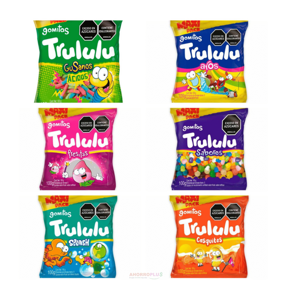 3223 GOMAS TRULULU MAXI PACK SURTIDA 100GR CJ24