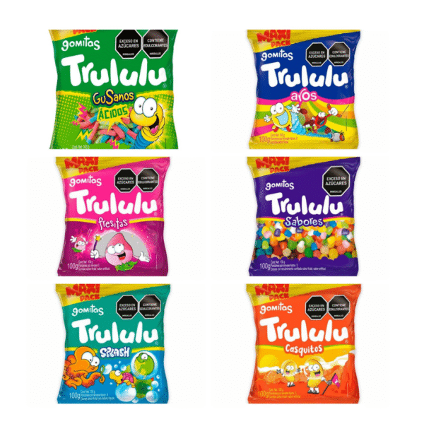 3223 GOMAS TRULULU MAXI PACK SURTIDA 100GR CJ24