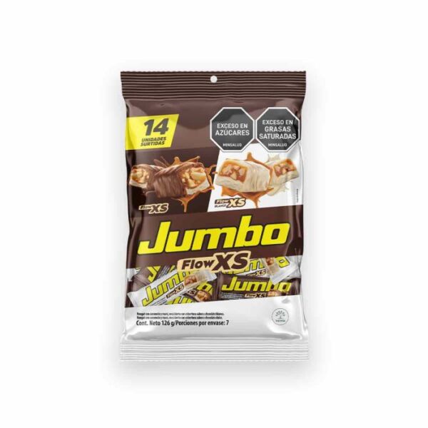3278 CHOCOLATINA JUMBO FLOW SURTIDA MINI BOLSA*14 126GR*24