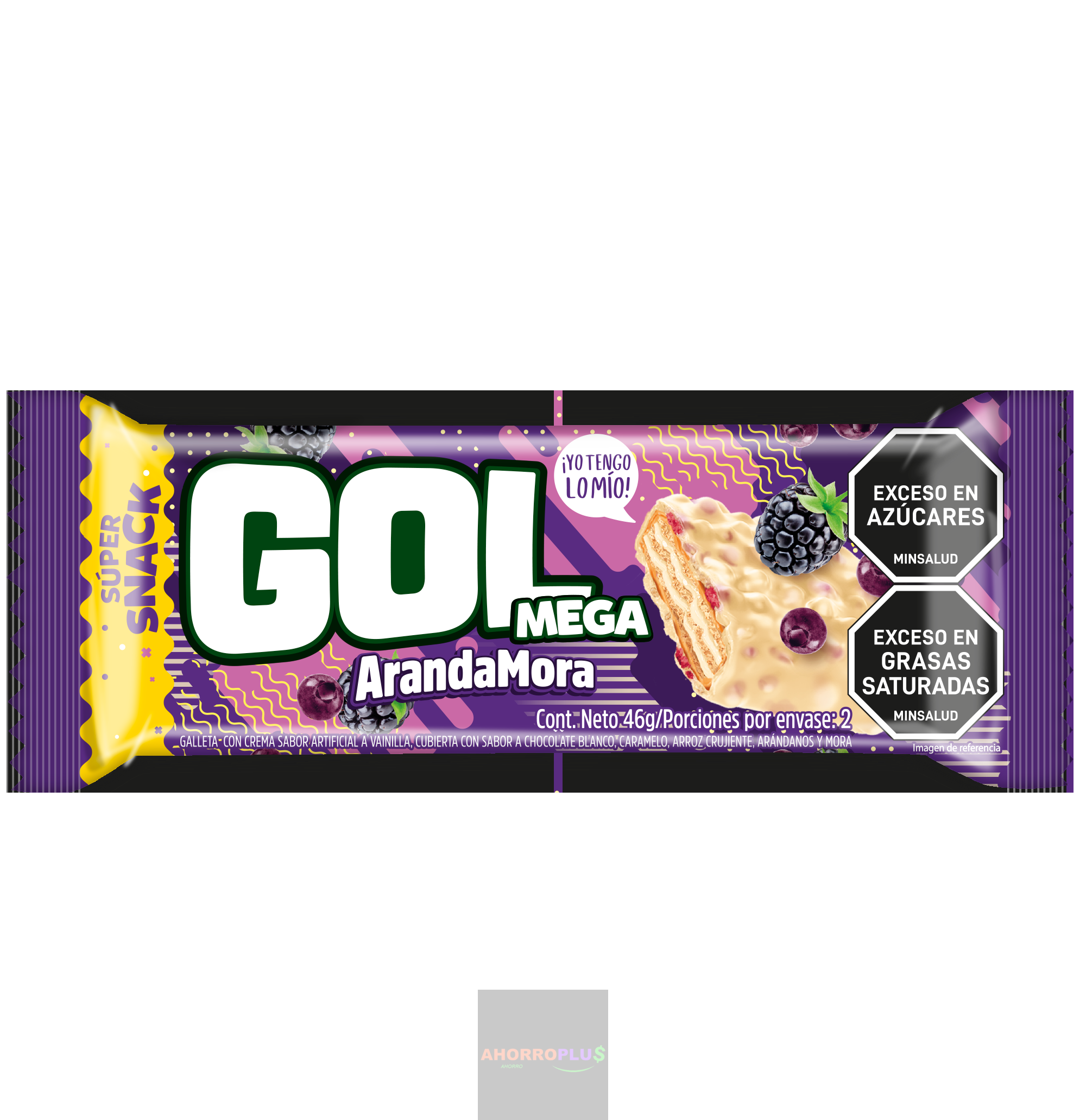 3280 CHOCOLATINA GOL MEGA ARANDAMORA8 368GR12 3280 3280 CHOCOLATINA GOL MEGA ARANDAMORA*8 368GR*12