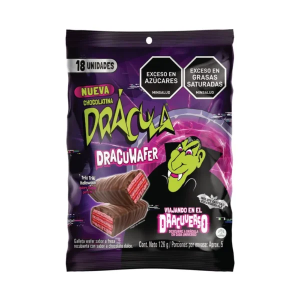 3296 CHOCOLATINA DRACULA WAFER BOLSA*20 126GR*20