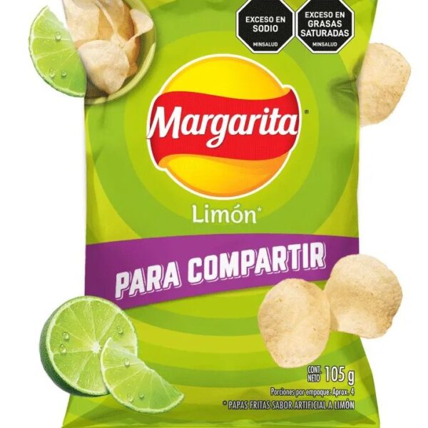 3334 PAPAS MARGARITA LIMON 105GR