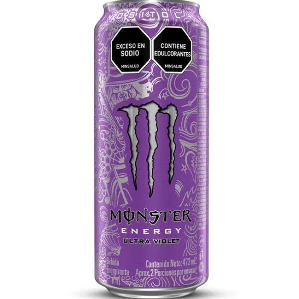 3480 BEBIDA ENERGIZANTE UND MONSTER ULTRA VIOLET LT 473 ML