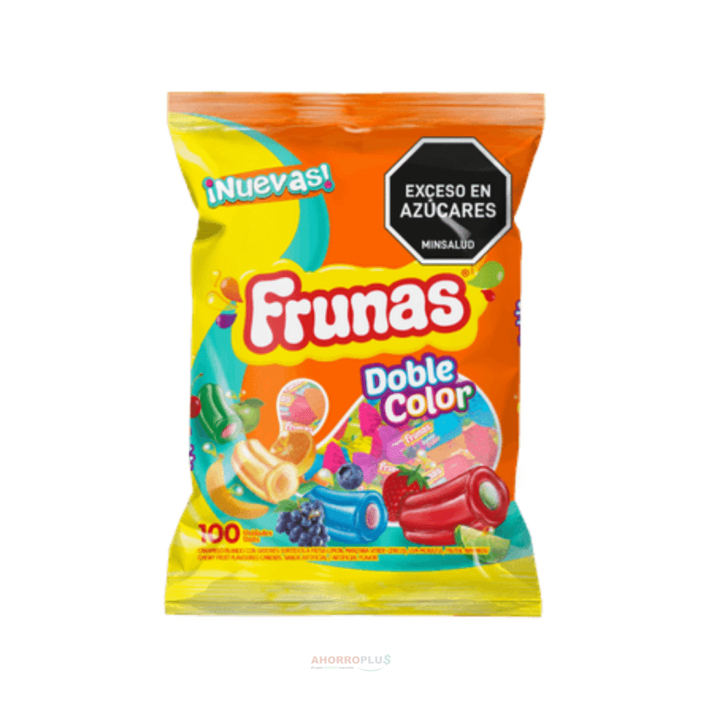 3509 CARAMELO FRUNAS DOBLE COLOR *100UND CJ*16