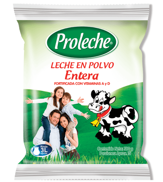 3511 LECHE EN POLVO ENTERA PROLECHE 380GR CJ*30