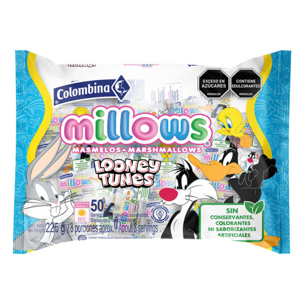 3544 MASMELOS MILLOWS LOONEY TUNES 225GR CJ*8