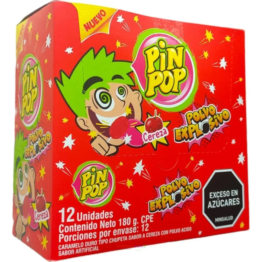 3560 CARAMELO PIN POP POLVO ACIDO CEREZA*12 *12